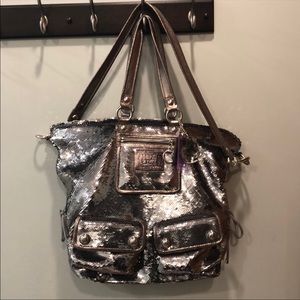 Coach Poppy Fashion Sequin Spotlight shoulder bag